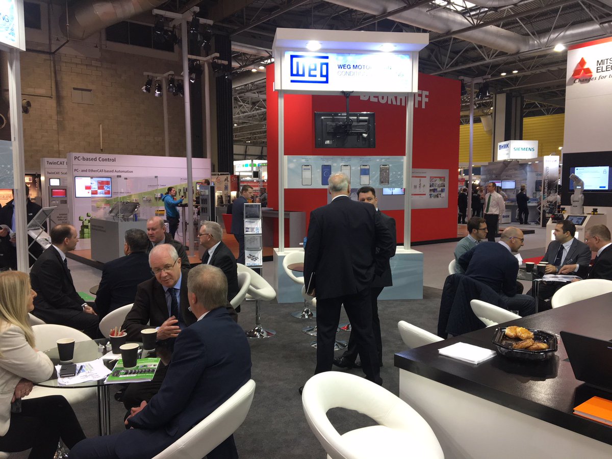 TechAGroup's tweet photo. We are at #DrivesandControls2018 today in Birmingham with our client @WEG_Europe doing media briefings. Come & see us Hall 9 Stand D710 #TechB2B @DrivesnControls #UKMFG #Mediabriefings #B2BPR https://t.co/BQRjVUpxCB