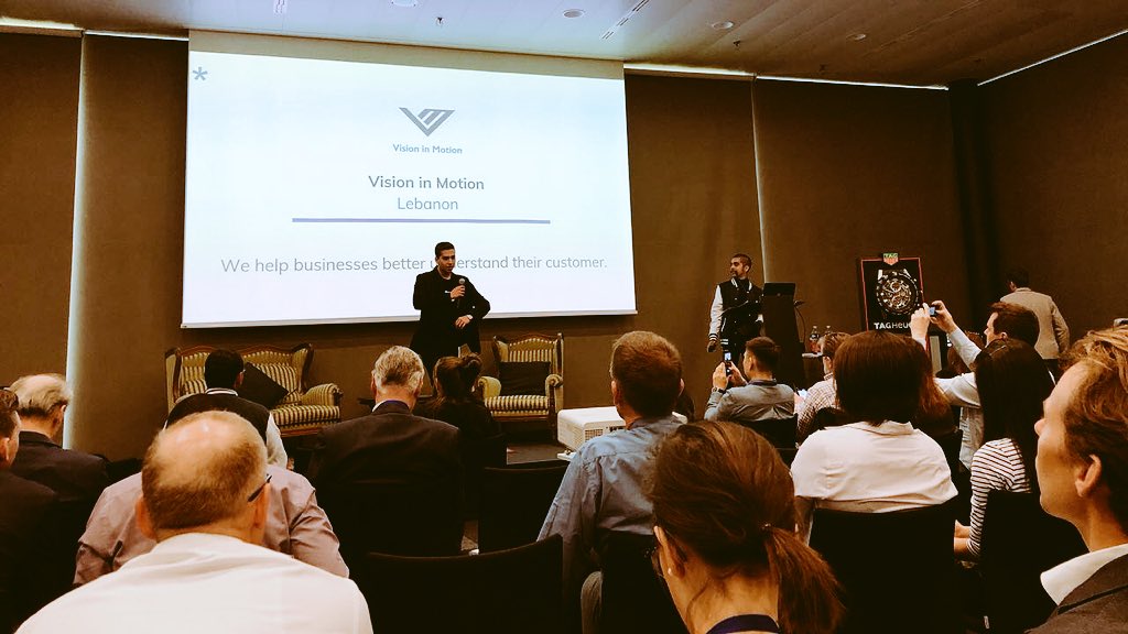 speedacceleratr's tweet photo. #speedalumni Vision In Motion founder Samy El Khoury pitches his solution at the #seedstarssummit in Lausanne! Go Samy 🚀 #startup #speedlebanon #visioninmotion #consumerbehavior #retail https://t.co/MlYv8NlOYX