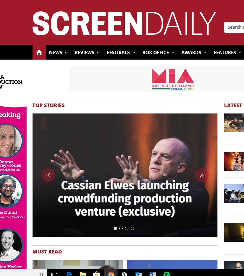 MarcusMarkou's tweet image. We are the top story in Screen today - launching Movie Collective @makegoodmovies with @cassianelwes onto Crowdcube. 

screendaily.com/news/cassian-e…

For more info and to register interest in buying shares go to... 
MovieCollective.com