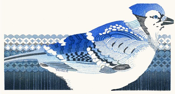 「消しゴム版をカッターと彫刻刀で彫って多版多色刷り版画を作っています。動物全般好き」|アオヤマヤスコ yasuko aoyamαのイラスト