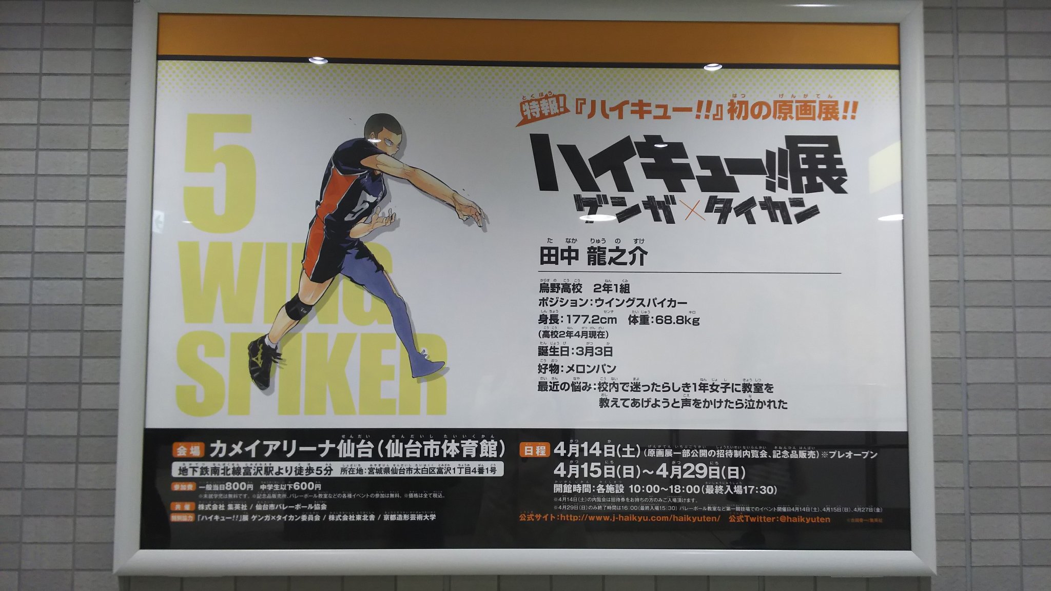 ハイキュー 展示会 2022 Yahoo!オークション - ハイキュー原画展