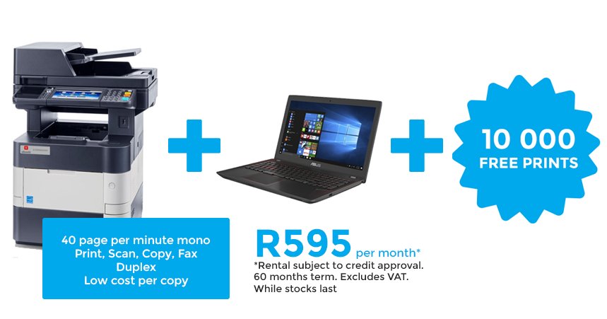 DCJTechSA's tweet photo. DCJ Tech offers cost effective printer and copier solutions. We offer printer sales, rentals and repairs in Middelburg, Johannesburg and Pretoria - https://t.co/kXdqfLyPHG Check out our limited combo deal! https://t.co/rFSqI2bmdW