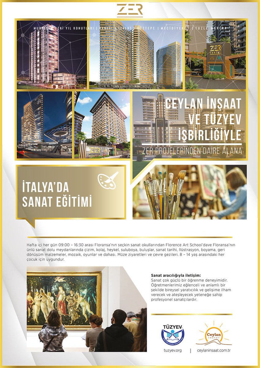 ceylaninsaatoff's tweet photo. Ceylan İnşaat ve @tuzyevvakfi işbirliği ile İtalya'da sanat eğitimi! https://t.co/FB9JWZOTbi