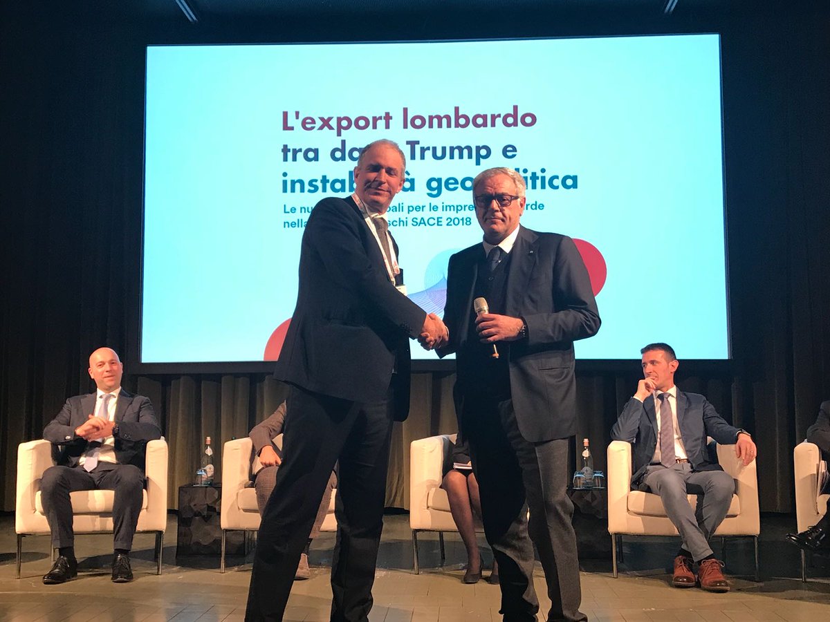 SACEgroup's tweet photo. Rinnovata la #partnership SACE SIMEST con @ConfindustriaBG, per rendere più accessibili alle imprese associate i servizi e gli strumenti per crescere in sicurezza nei mercati internazionali. Scopri di più su https://t.co/DGZG4y3PtR #RiskMap2018 https://t.co/iB8Mov33zo