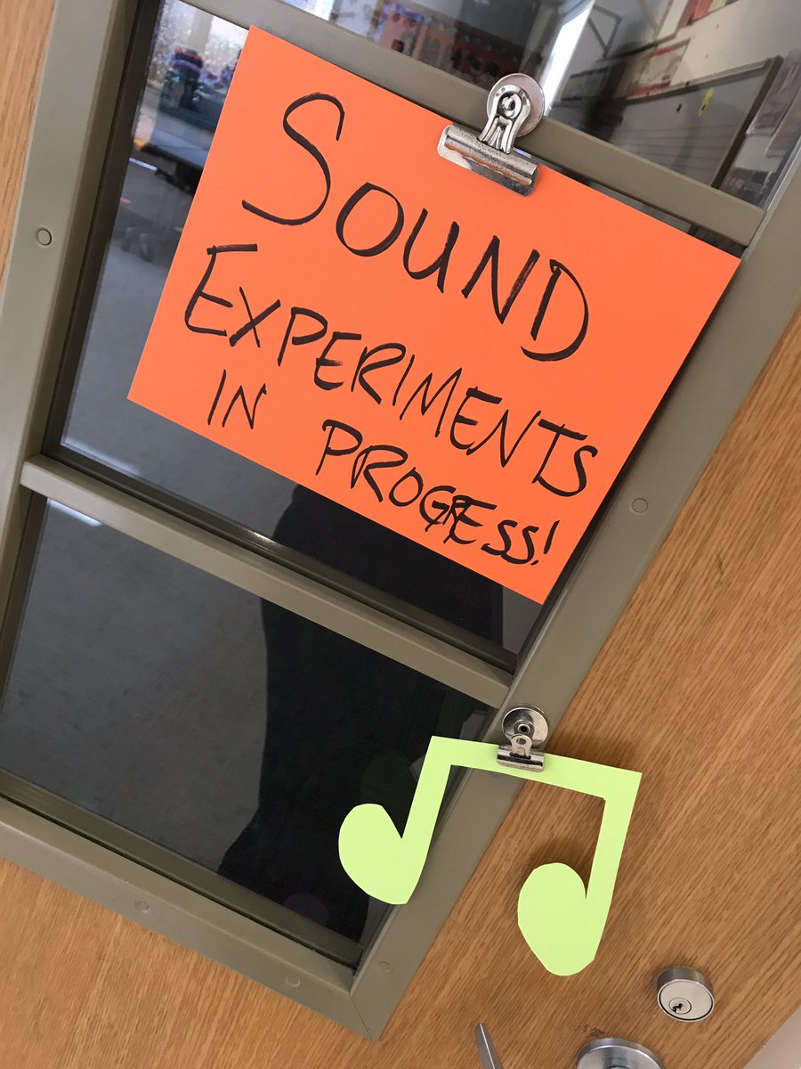 Doing some science in music this week! It's wicked fun!!! And loud! Look out for more!@Center_CCS @ChristyWhittles
