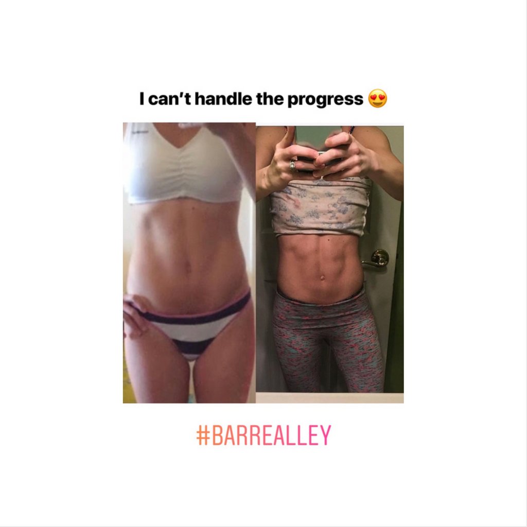 barreALLEY's tweet photo. Meet Morgan, who was a D1 gymnast at the University of Maryland. In January 2017, the mom of two toddlers, was diagnosed with Ehlers Danlos Syndrome. When she first started barreALLEY she wasn't able to pick up her oldest daughter (3) unless she was seated. Look at her now!! https://t.co/51QRsBTxJ0