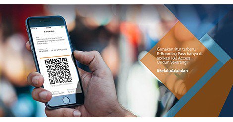 Just_Danker's tweet photo. Gunakan fitur terbaru E-Boarding Pass hanya di aplikasi KAI Access. Unduh Sekarang! #SelaluAdaJalan https://t.co/mI32dJcbL0