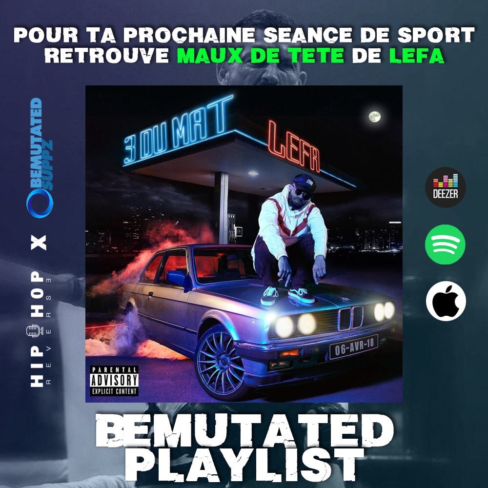 billboardfrpro's tweet photo. Retrouvez désormais Lefa et Damso dans votre playlist #BEMUTATED
Applemusic ➡️ https://t.co/a6ePq58yIF
Spotify ➡️ https://t.co/iCRDRfWLH2
Deezer ➡️ https://t.co/5SmjH7u1aw https://t.co/Ez4YGCQnqK