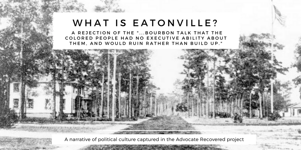 JulianChambliss's tweet photo. Bringing the fragments of the Winter Park Advocate together in the #AdvocateRecovered project highlight recurring themes linked to black agency in Central Florida. @WorldProfessor @scotfrench @laurien #OAH18 https://t.co/SJQiuUPGm3