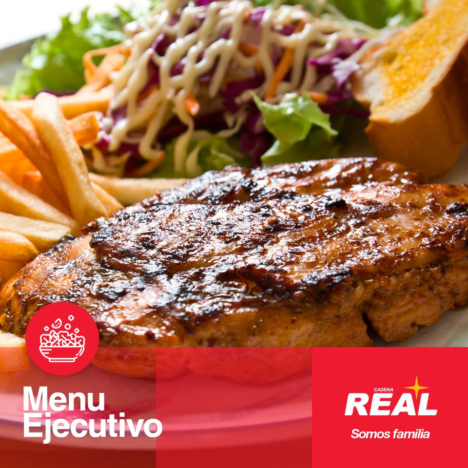 Real_py's tweet photo. Vení a disfrutar de nuestros deliciosos almuerzos que preparamos para vos. Podés elegir entre el Menú del Día, el Menú Ejecutivo o nuestros amplio Buffet. https://t.co/pYJKSpyI5a