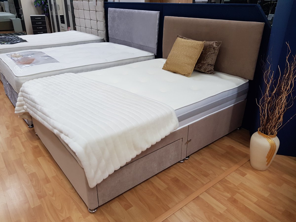 pa_furnishings's tweet photo. Brilliant #BedOffer! This Double #DivanBed WITH 2 Drawers & WITH #Mattress & WITH #Headboard is just £299!!! Available in all sizes, a huge range of colours & variety of fabrics. Visit us in store to see more. You can also view more #Beds on our website > https://t.co/5QaeYTZzxc https://t.co/L5WQnPp06s