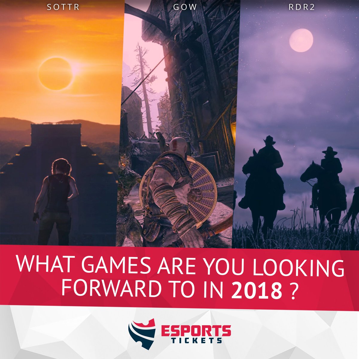 GetBeamGG's tweet photo. The most hyped up games will be coming soon. So which games are you looking forward to this year?
#2018 #2018games #2018upcominggames #upcoming #newrelease #game #games #EsportsTickets #esports #like #follow https://t.co/u5VvmOkLhp
