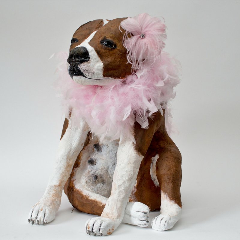 KoestlerArts's tweet photo. Happy #NationalPetDay! We love this #StaffordshireBullTerrier from the 2014 #KoestlerAwards, 'Man's Best Friend (Lucky)' submitted from #HMPDovegate.  This year's Awards deadline: THIS FRIDAY 13 APRIL! Info HERE: https://t.co/U3dFjJZgfO #staffie #pets #sculpture #animallovers https://t.co/sJ4eBMor4T