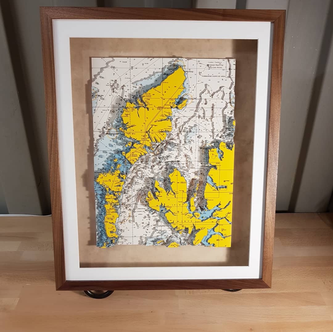 NeptuneMaps's tweet photo. 3D nautical chart of West Coast Scotland. #sailing #yachting #yacht #Sailors #Boating #boat #nautical #nauticalgift #weddinggift #neptunemaps https://t.co/jwgvZmlJH1
