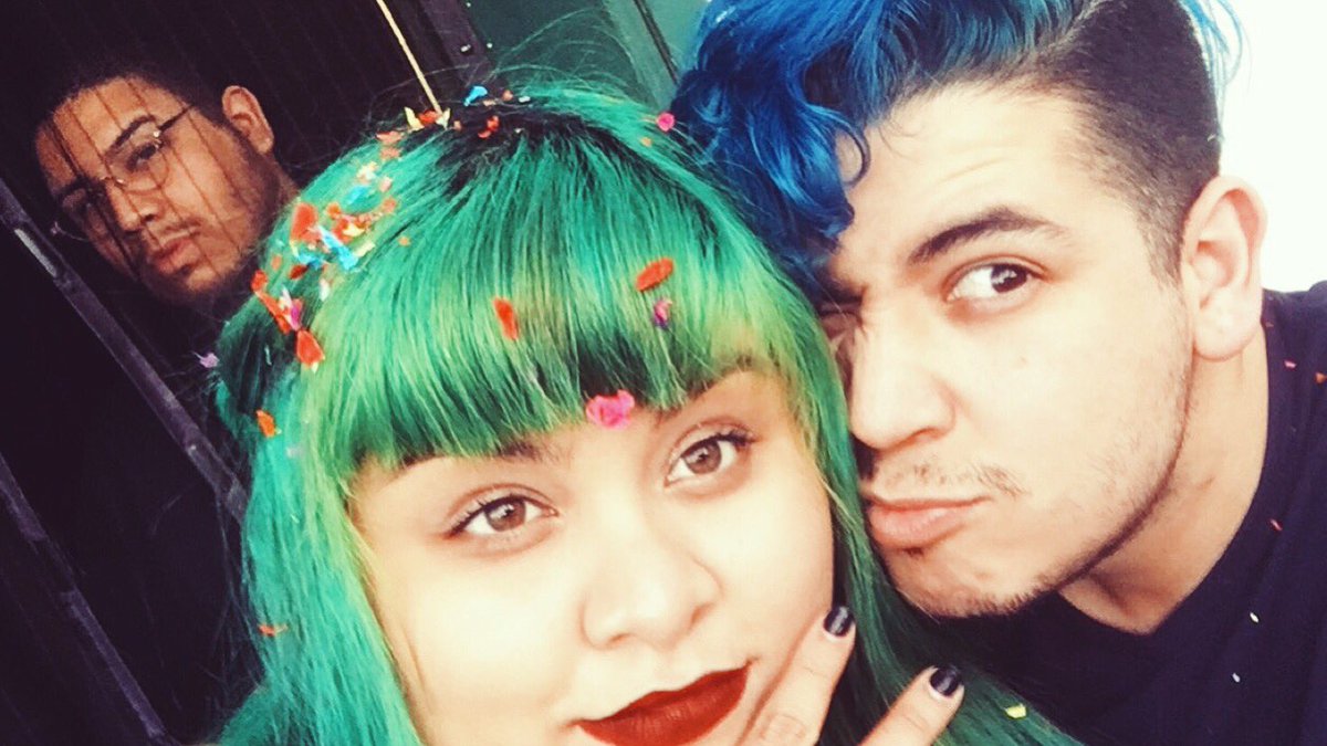 Lightningtype's tweet photo. Shout out to this little punk. Basically the little sister I got stuck with. My @CalArts Grad and friendly neighborhood Magical Girl.  Oh and my big bro @rubububenjamin . He’s cool I guess. ¯\_(ツ)_/¯ 

#nationalsiblingday #wcw #poc #sailorneptune #sailormercury #andben #latinx https://t.co/TKzq9HpTh2