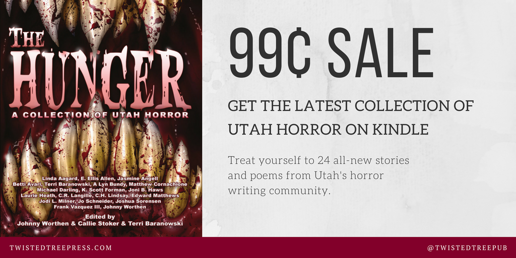 Does your Kindle feel a little light? Grab THE HUNGER now for just 99 cents and fill up on these creep-tastic stories and poems! This sale won't last long, so pounce fast! goo.gl/1iCZja #kindledeals #KindleUnlimited #horror