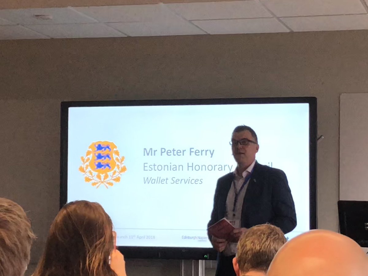 SiccarNet's tweet photo. Our own @peterkferry addressing the opening of the @TheCyberAcademy SOC Lab this evening, discussing Estonia’s digital approach and the importance of cyber security @ComputingNapier @estembassyuk https://t.co/ifS0LNqcaU