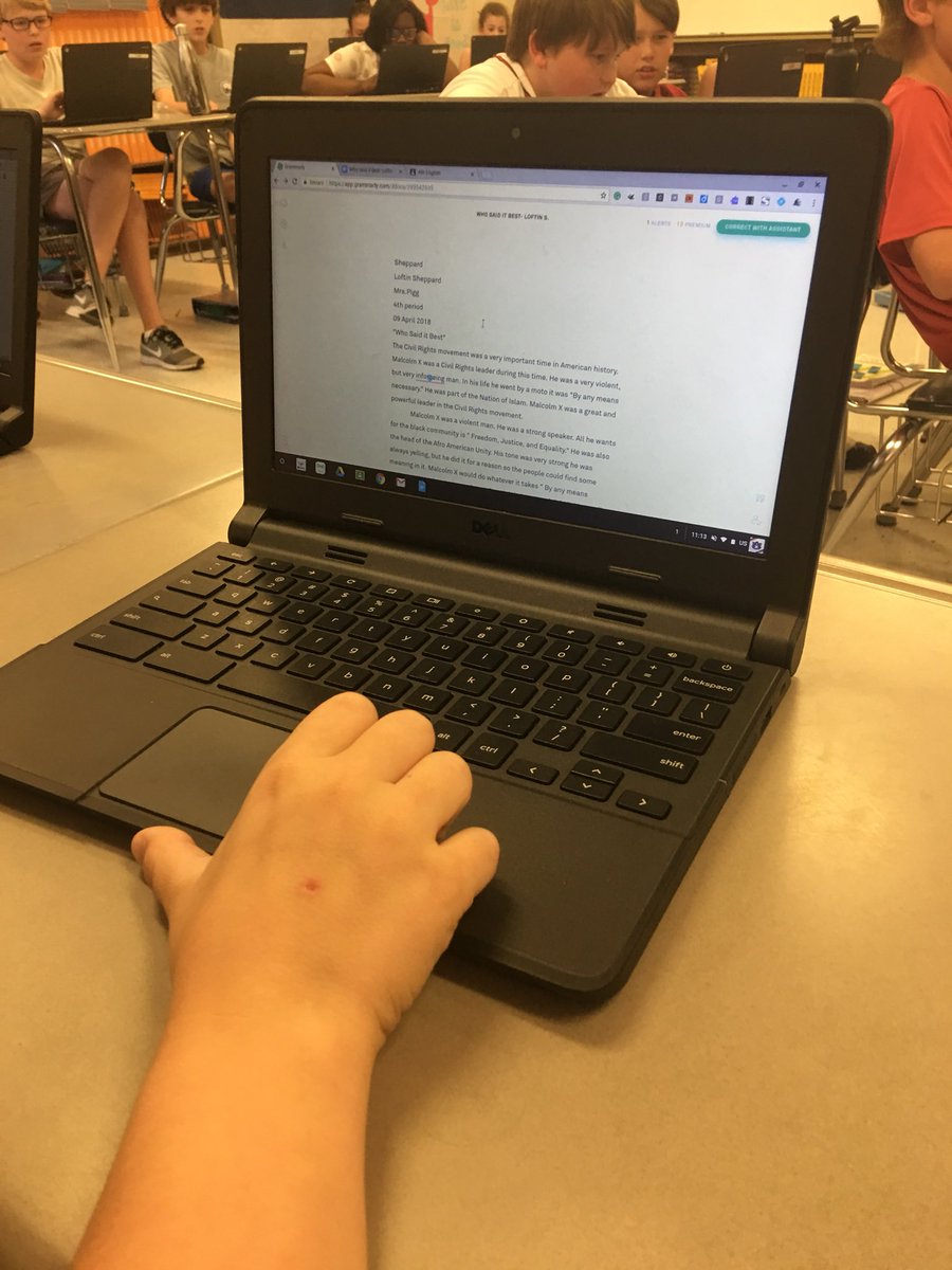 piggkl's tweet photo. Using @Grammarly has made research writing so much more productive for me and the kiddos! 🤩🤩🤩 #winning @pizitzmiddle #notasponsoredmessage #butsuchafan https://t.co/GYoUGBVT8R