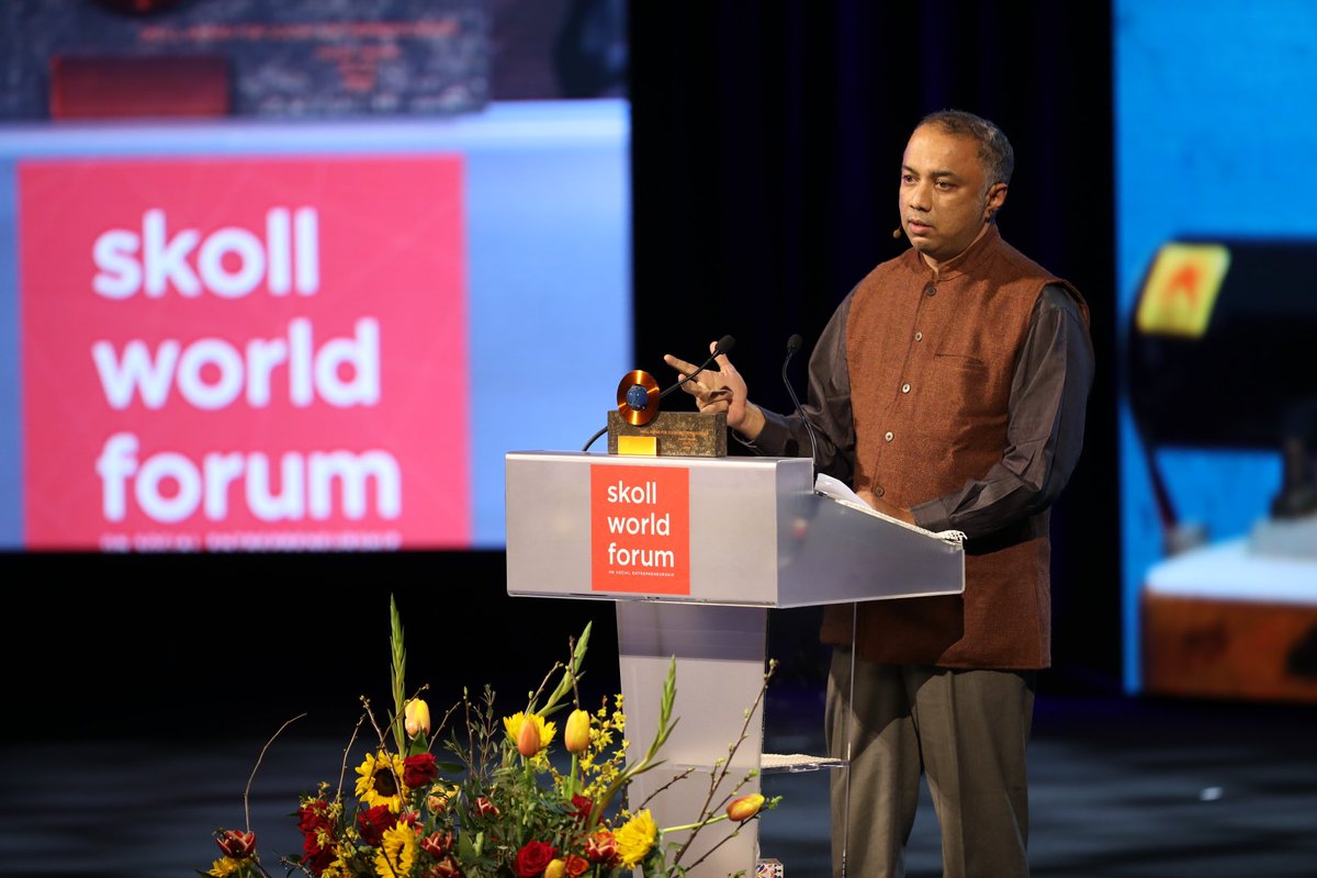 .<a href="/Harishhande/">Harish Hande</a> from <a href="/SELCOFoundation/">SELCO Foundation</a>: "We need the passion and creativity of all – particularly those who live in poverty – to meet the challenge of building a world that is truly inclusive. We have to stop confusing intellectual poverty and financial poverty." #SkollWF