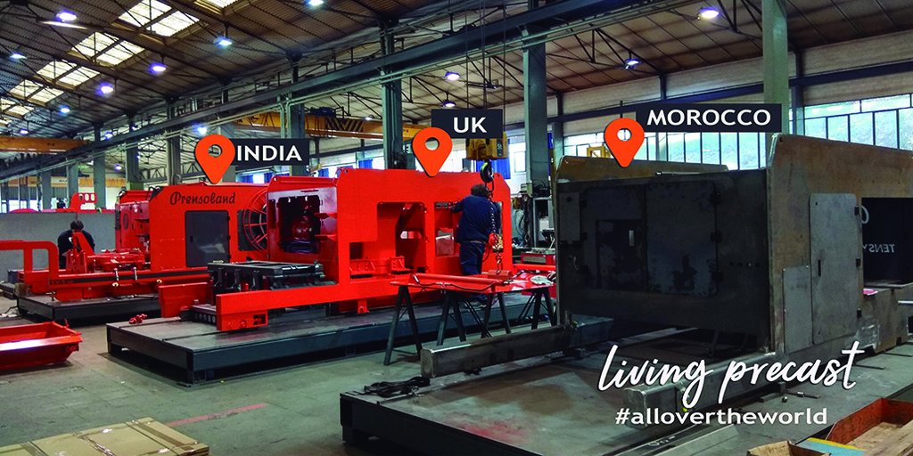 prensoland's tweet image. At @Prensoland we #neverstop!
3 new #Tensyland #flowforming machines for India, Morocco and UK.

#allovertheworld 🌍
 #concrete #slabs #livingprecast