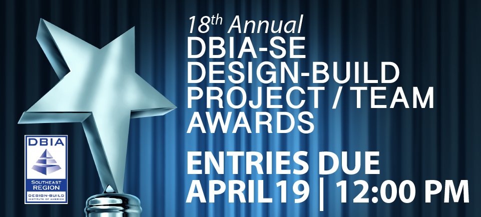 DEADLINE APPROACHING! | Get those award submittals in by 4/19. We're excited to see all the exceptional projects you will be entering this year. For more information, visit us at online: ow.ly/AuqS30jrhqY.