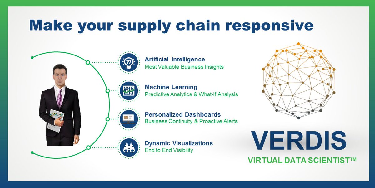 HolisolLogistic's tweet photo. "VERDIS" a virtual data scientist with #ArtificialInteligence. Works 24x7 to offer valuable insight which help #Businesses in making informed &amp; data-driven decisions. For details: https://t.co/AjdE1YZlXA #AI #SupplyChain

For more information contact: itsolutions@holisolindia.com https://t.co/Y58FeuTbM3