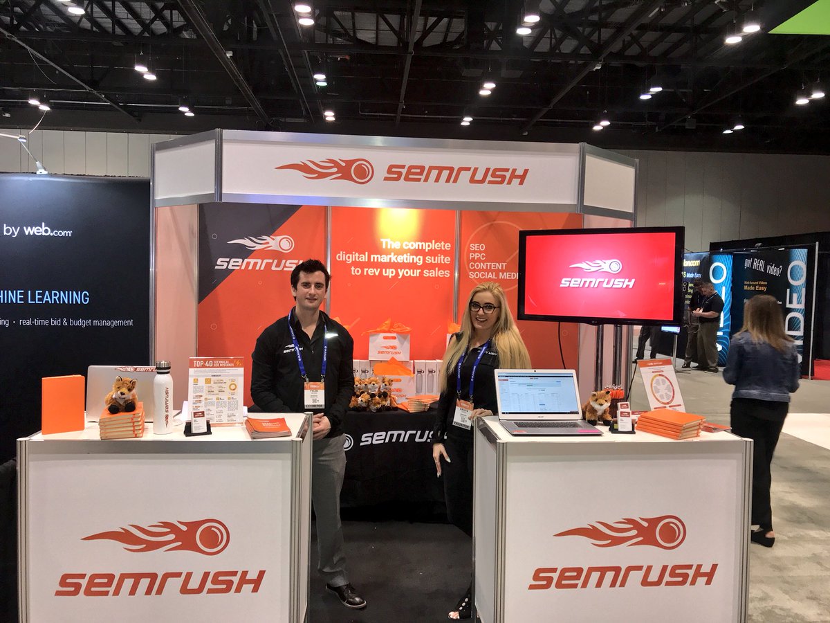 semrush's tweet photo. 😎 Another day at @DigitalDealer! Remember to stop by today and meet the @SEMrush team! We would love to chat with you about all of the great features our tools offer!
#dd24 #digitaldealer #digitaldealer24 https://t.co/2cR0nqu62Z
