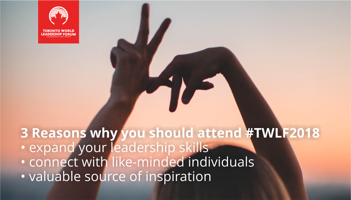 TorontoWLForum's tweet photo. 3 Reasons why you should attend #TWLF2018
- expand your leadership skills 
- connect with like-minded individuals
- valuable source of inspiration  
https://t.co/OpZeVZ5uLw
#Toronto #leadership #leadershipevent #worldleadershipforum #leadershipforum #leadershipskills https://t.co/gURdkW8SFK