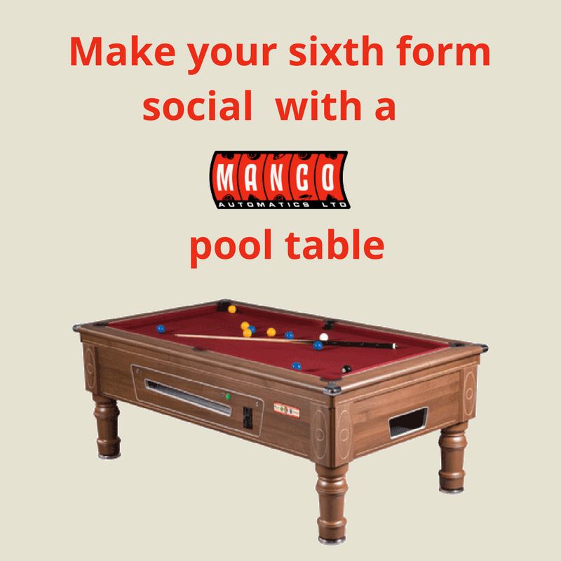 MancoAutomatics's tweet image. We provide pool tables to #SixthForms and colleges across the #NorthWest - keeping your #students entertained during their free periods!