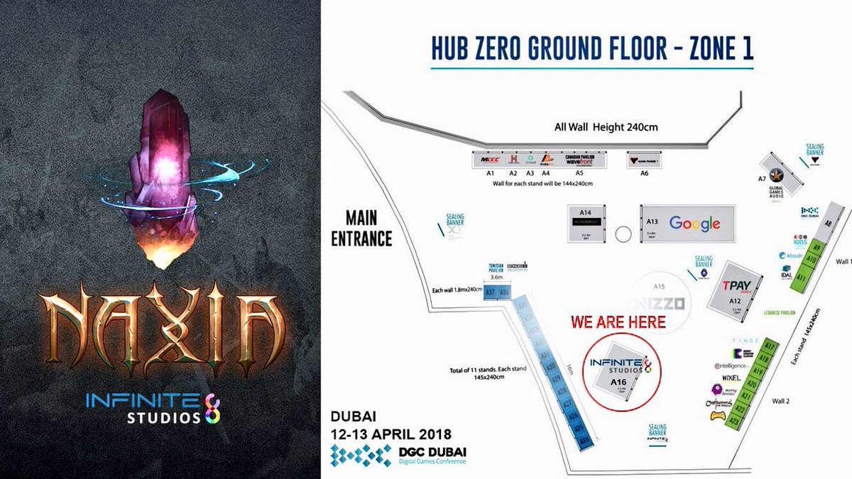 naxiagame's tweet photo. 12- 13 April - it’s good to see you too at @DGCGAMESDUBAI
#Pay us a #visit at @infinite8studio, if you were #around #Hub_Zero.
#dubai #dgc #dgcgames #dgcgamesdubai #gamexpo #expo #ps4 #XboxOne #madewithunity #unity3d #gamedev #rpg #steam #naxia #videogame #upcoming #rt #PCGaming https://t.co/xGOYKYepj4