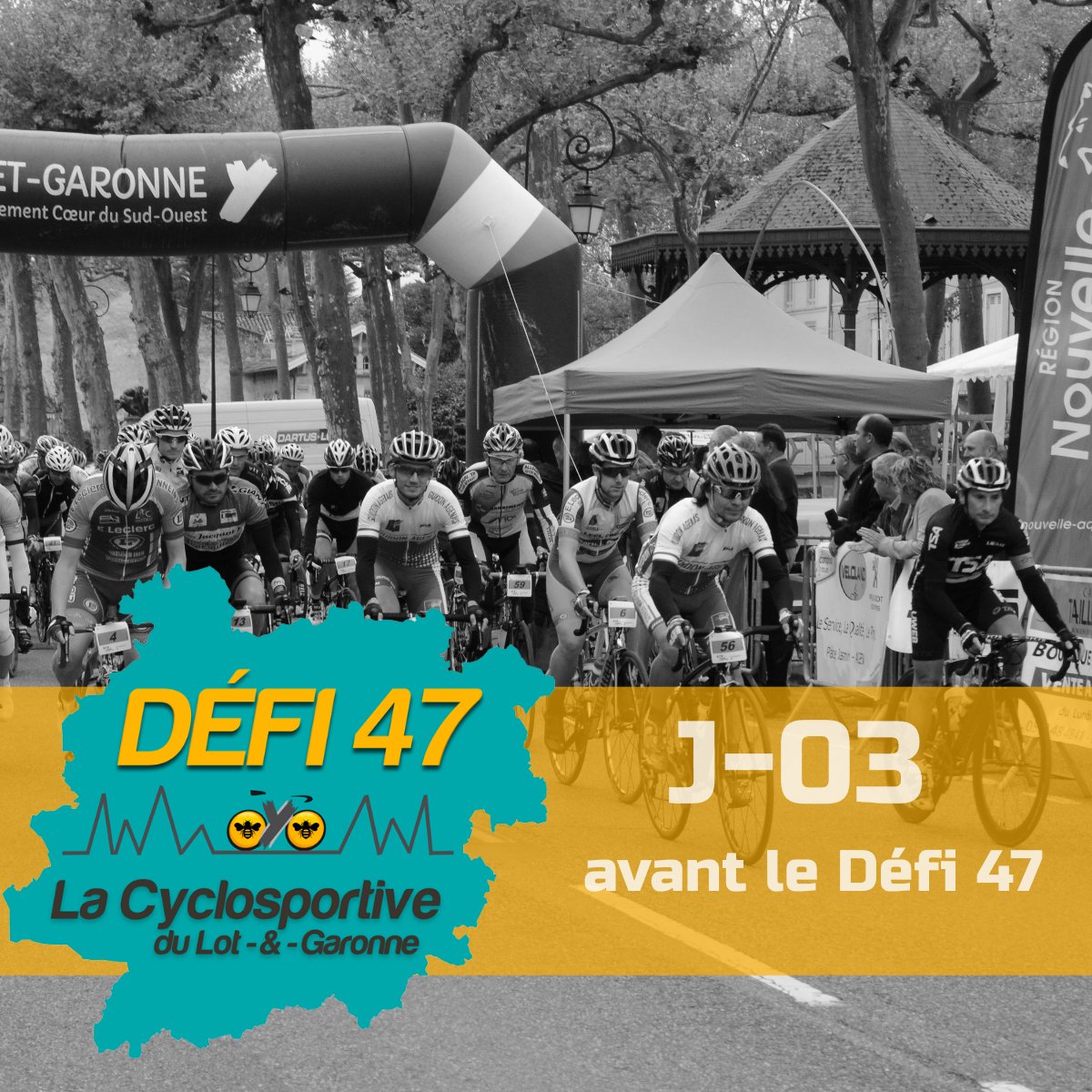 defi47ffc's tweet photo. J-03 avant le Défi 47 !
Les inscriptions seront ouverte vendredi à partir de 15h et le samedi matin de 6h30 jusqu’à 9h.
Soyez nombreux, nous comptons sur vous.
Facebook : @defi47ffc
Site Défi 47 : https://t.co/CBf1Ns6Tt7
#Defi47 #cyclosportive #FFC https://t.co/eJYpzhYLy4