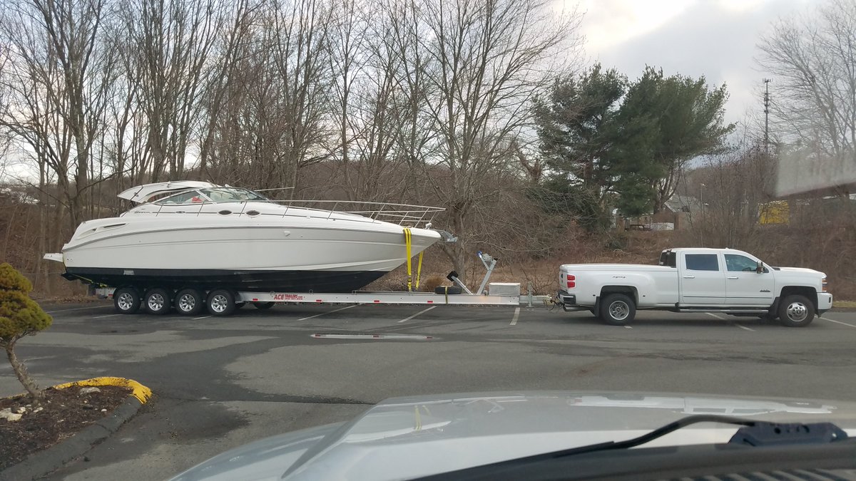 CSPTrafficUnit's tweet image. We are all actively awaiting the true arrival of "spring", but we still have to follow the rules of the road.  This oversized vessel had no permits to be transported, which is a safety issue.