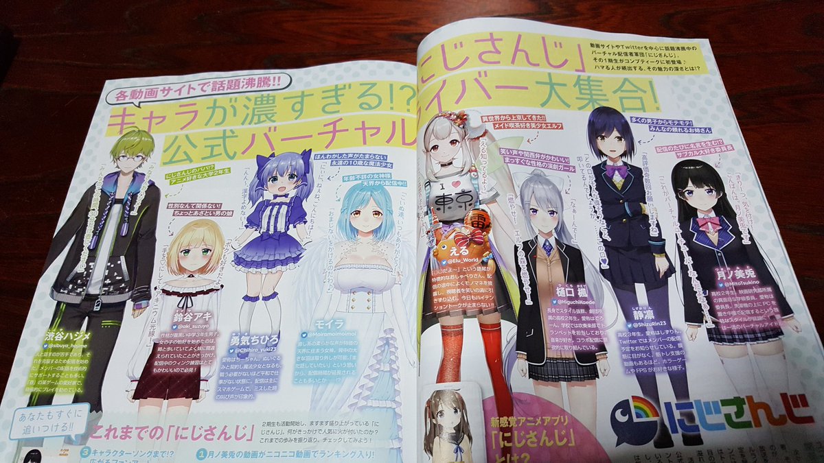 キックー オ オワアーッ 軽く発狂 にじさんじしっかり載ってて嬉しい コンプティーク にじさんじ 電脳少女シロ