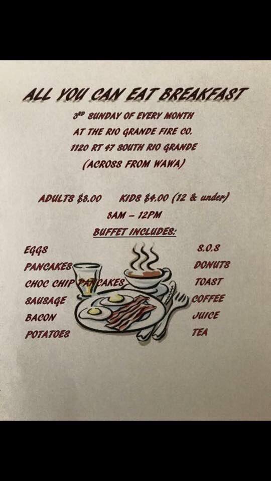 REMINDER: Breakfast this sunday. April 15th