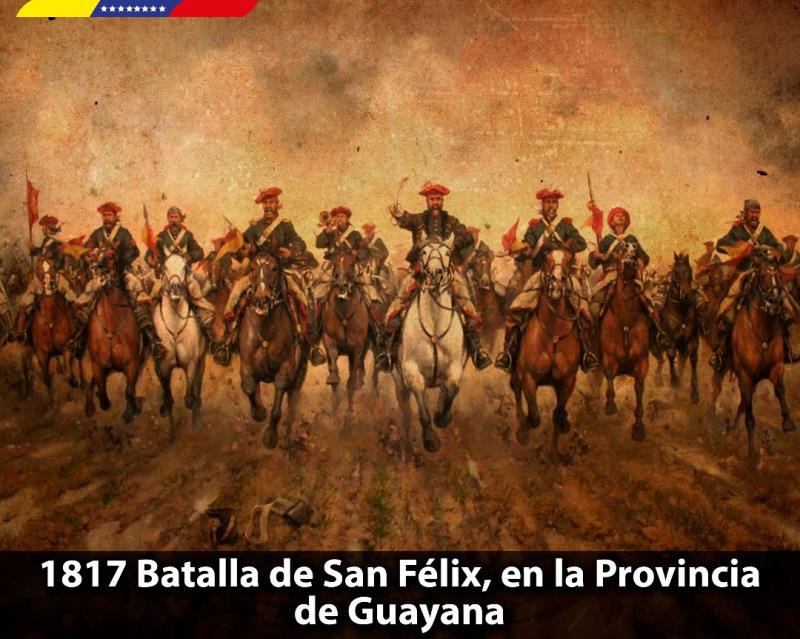 201 años han transcurrido desde el día que el General Manuel Carlos Piar tomó el Cerro el Gallo y lideró la legendaria Batalla de San Félix que liberó a la Provincia de Guayana y la dejó en manos patriotas.