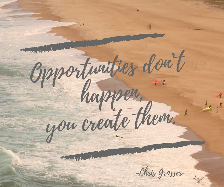 GrowingDentist's tweet photo. #WednesdayThoughts "Opportunities don't happen, you create them." - Chris Grosser https://t.co/0O8FLCdY0N