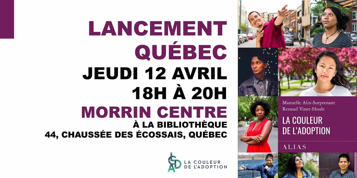 RenaudVH's tweet photo. 📗 C’est demain soir à Québec qu’aura lieu le premier lancement du livre La couleur de l’adoption ! 

Inscrivez-vous ici: https://t.co/IvqKh7xsoZ
#adoption #livre #diversité #origines #adopté #lacouleurdeladoption #Québec #LCDA https://t.co/U8z1RZnzIp