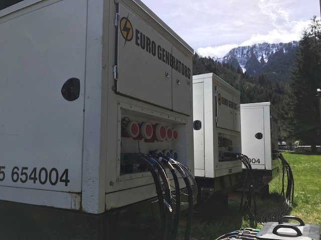eurogenerators's tweet photo. Another beautiful day in the Alps #Generators #power #scenery
#GeneratorHire #PlantHire  #festival #Austria #AustrianAlps #Snow #Mountains #MusicFestival #MusicFestivals #Alps https://t.co/3DhA2cTA9Y