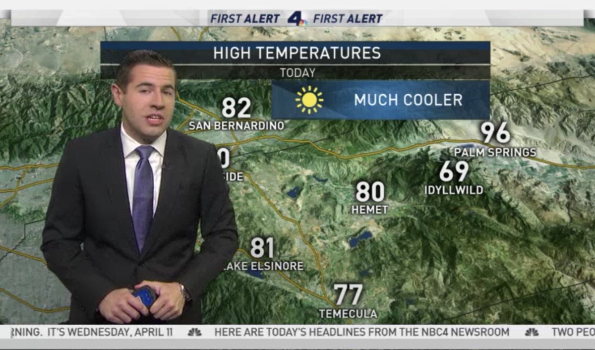 MekahloNBCLA's tweet image. Get ready for a cool down! @DavidNBCLA is tracking your #firstalertforecast on #TODAYinLA on @NBCLA from 5-7am pt; Watch on Channel 4 or online at nbcla.com