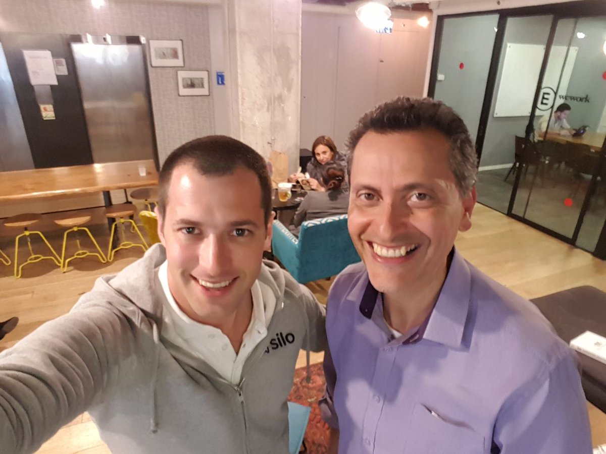 AssafLuxembourg's tweet photo. Great meeting with Yossi Dan at WeWork Herzliya | #Israel #business #entrepreneurship #StartUpNation #innovation @yossidan @SiloNetwork @Challengy @WeWorkIsrael https://t.co/ThrZ212ypL