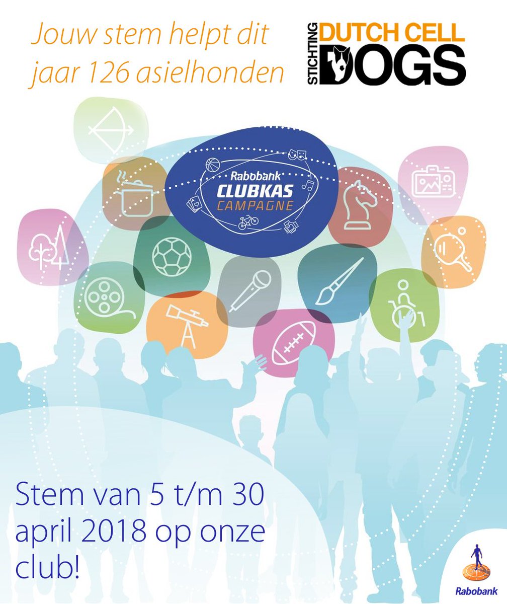 DutchCellDogs's tweet image. Jouw stem helpt dit jaar 126 asielhonden! Stem op #dutchcelldogs tijden de #raboclubkas actie en help honden helpen! 🐕🐩