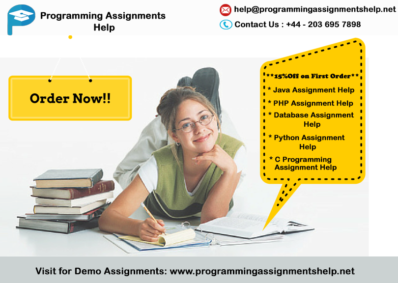 PAHelp4u's tweet image. Get Your Assignment Written by Experts goo.gl/8ZMf7J
Just ping us at #ProgrammingAssignmentsHelp
Our professional writers are available for 24x7 live help.
Send Your Assignment on:- help@programmingassignmentshelp.net