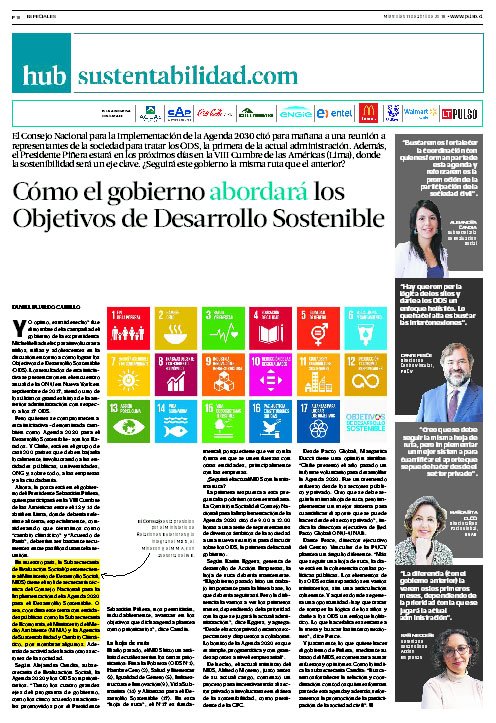 ¿Cuál será la HOJA DE RUTA del gobierno de #Piñera con los #17ODS?
hubsustentabilidad.com/como-el-gobier… … @dsocial_gob <a href="/amorenocharme/">Alfredo Moreno Charme</a>  <a href="/_alecandia/">Alejandra Candia Díaz</a> <a href="/MargaritaDucci/">Margarita Ducci</a>  <a href="/KarinEggersG/">Karin Eggers</a> <a href="/ACCION_Empresas/">Acción Empresas</a> @VincularRS <a href="/PactoGlobal/">Pacto Global Chile</a>