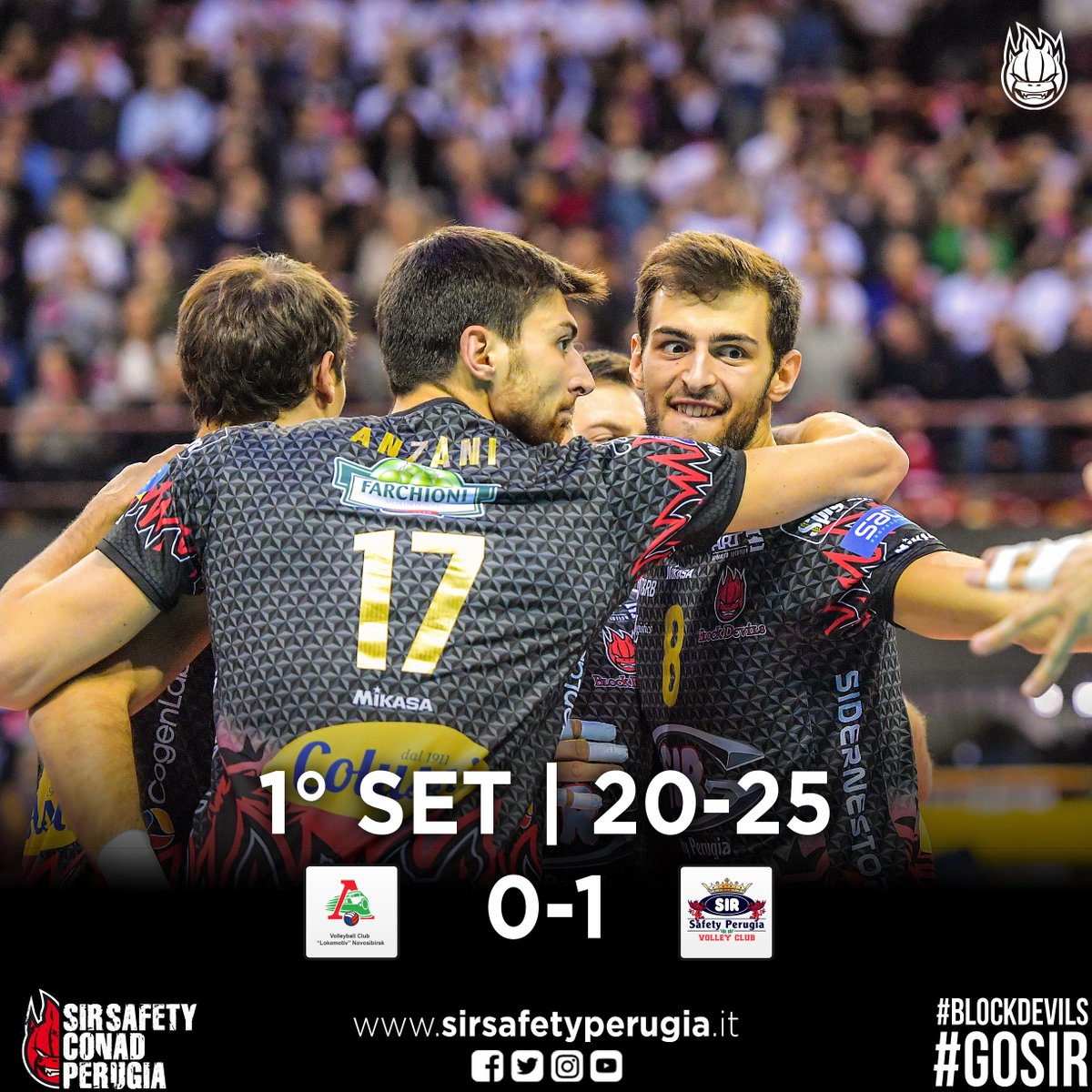 SIRVolleyPG's tweet image. E' l'ace di Atanasijevic a chiudere il primo parziale in favore di Perugia: 20-25! #1SET #NovosibirskPerugia #CLVolleyM #GoSir #BlockDevils #RCD #ORAèADESSO