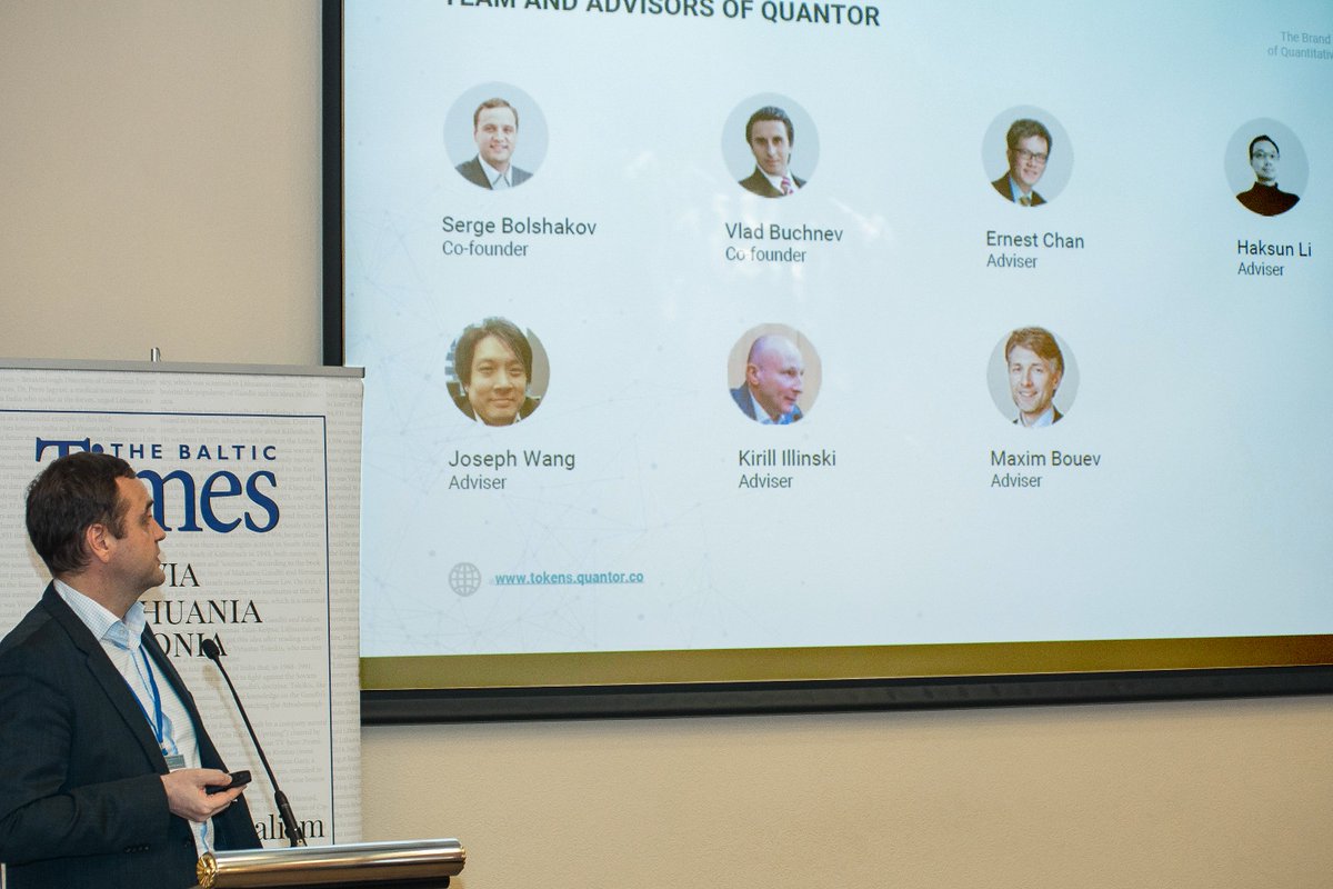 quantor_co's tweet image. #Quantor CEO Sergey Bolshakov spoke on stage at the XXII International Investment Conference CEE/CIS 2018. The topic was about integration of #blockchain and #algorithmictrading.