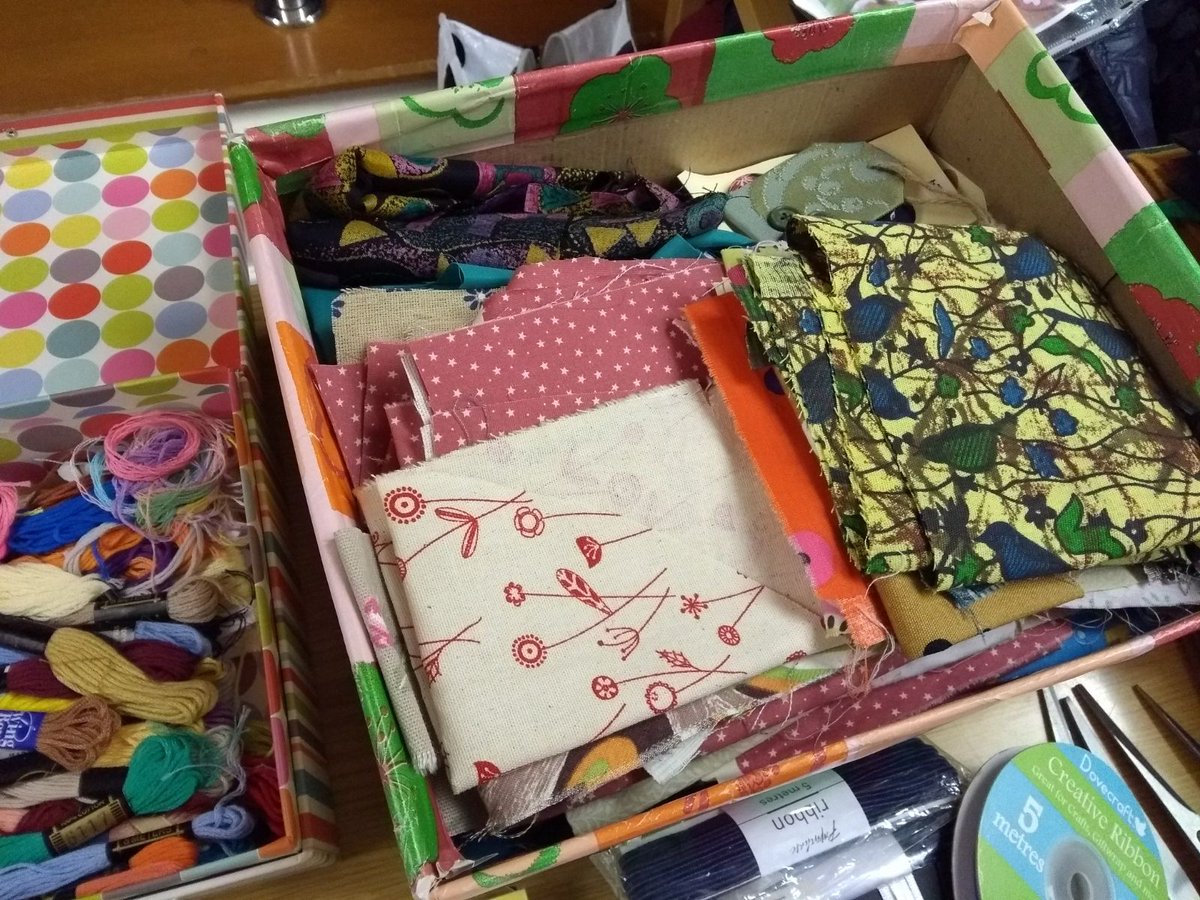 Next up - the beautiful supplies we were working with. We made button covers and felt purses. #wi #wearewi #womensinstitute #makedoandmend #beautifyyourworld #crafting