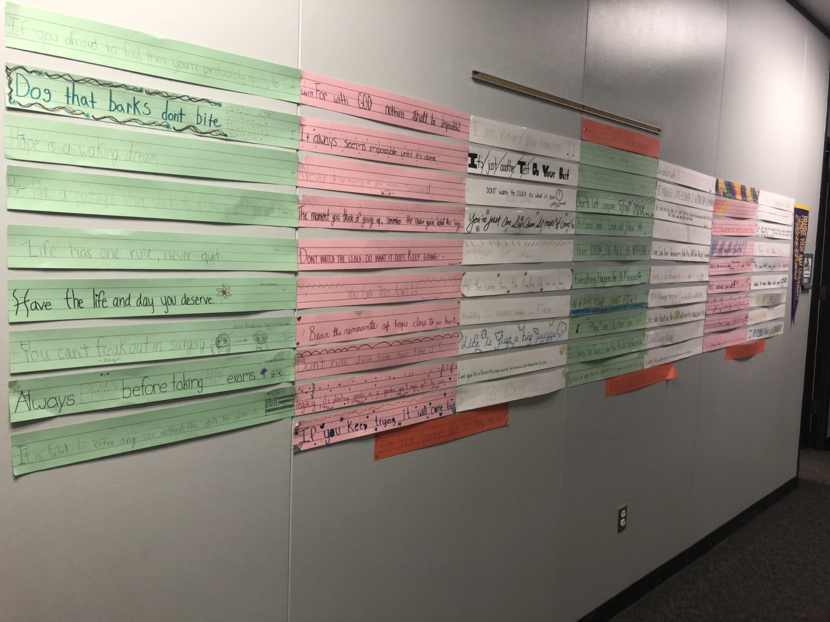OdumsReaches's tweet photo. Today is the that all @wunderlichwildcats will pass the reading Staar test the first time and show tremendous growth. Here are motivational quotes that my students wrote to prepare for this day. We can an We will be confident! #p2p #wunderlichwildcats https://t.co/5hMTXCpzAE