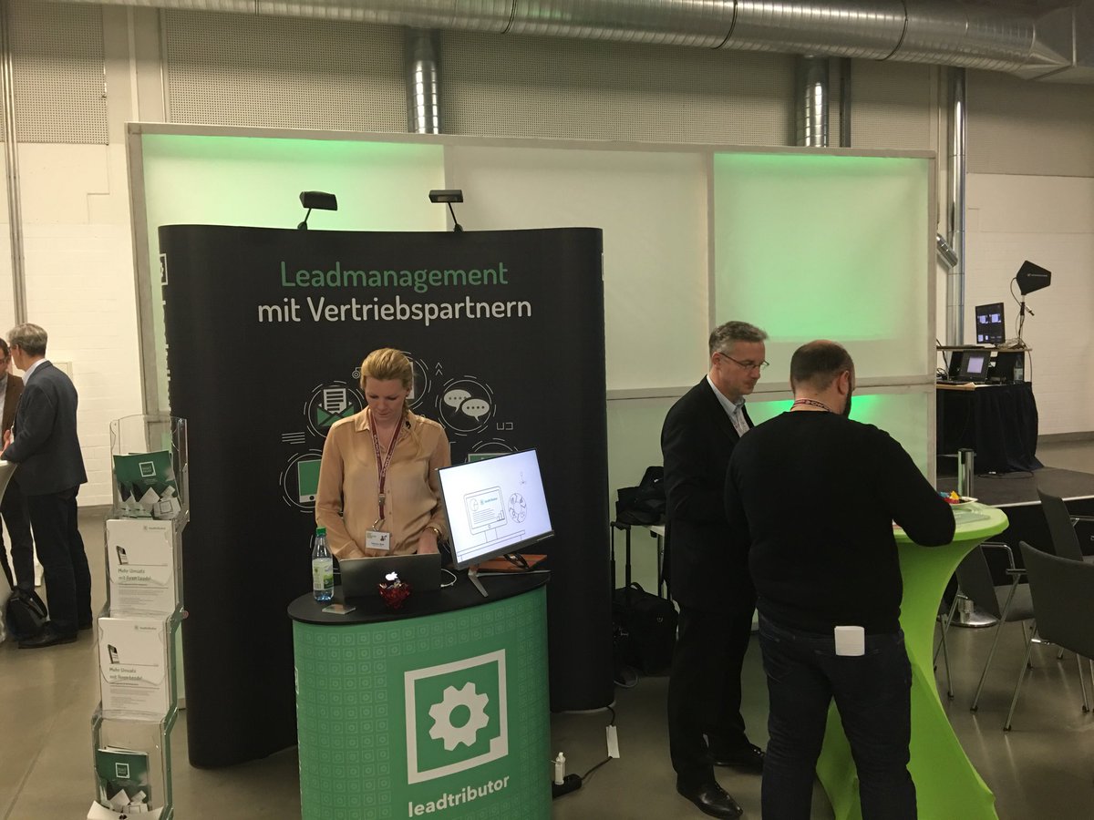 leadtributor's tweet photo. Der #leadtributor Stand auf dem Lead Management Summit! #lms18 https://t.co/kUBQ3efJ0m