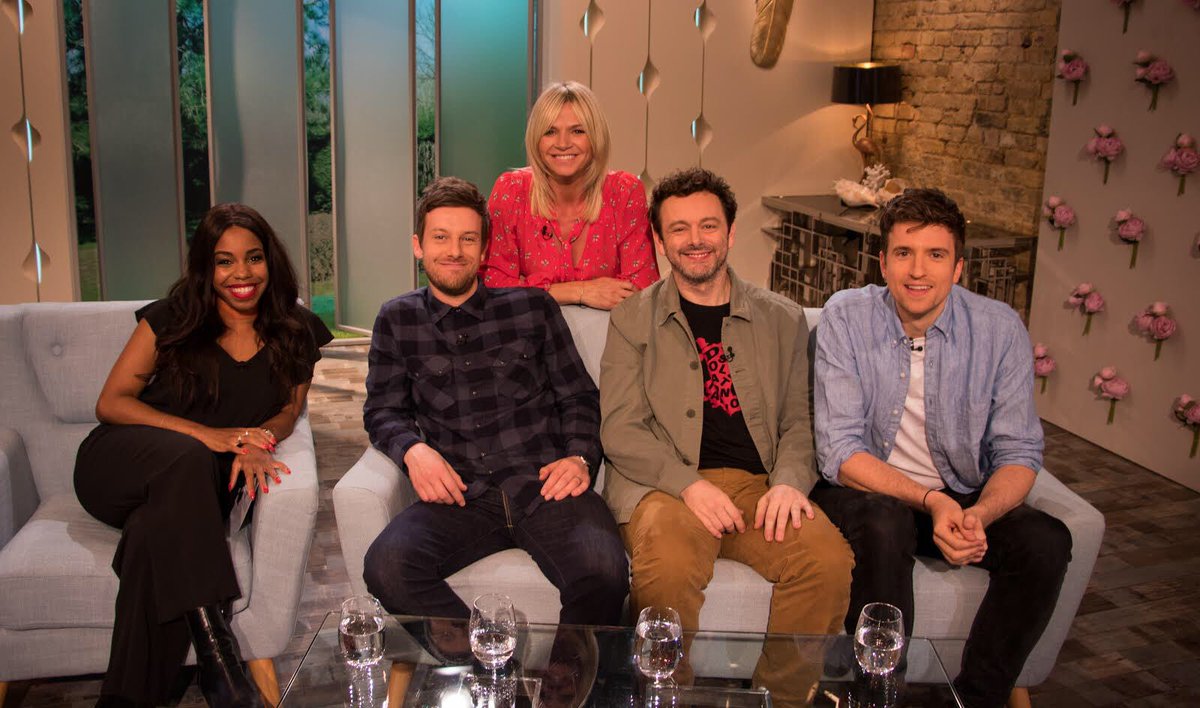 Yippeee! My brand new show for <a href="/itv/">ITV</a> starts this weekend!! 

Tune into #ZBoS this Saturday at 8:30am to see this lovely lot 👇🏼 as well as music from the wonderful <a href="/WALKTHEMOONband/">Walk The Moon</a> 💃🏼 see you all there 😘