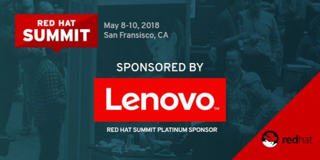 EricLenovo's tweet photo. We are a proud sponsor of #RHSummit 2018 and #opensource technology. Hope to see you in #SFO! https://t.co/LlRiFLeAyD https://t.co/QetAO7GewT https://t.co/AwoEiOiGZB